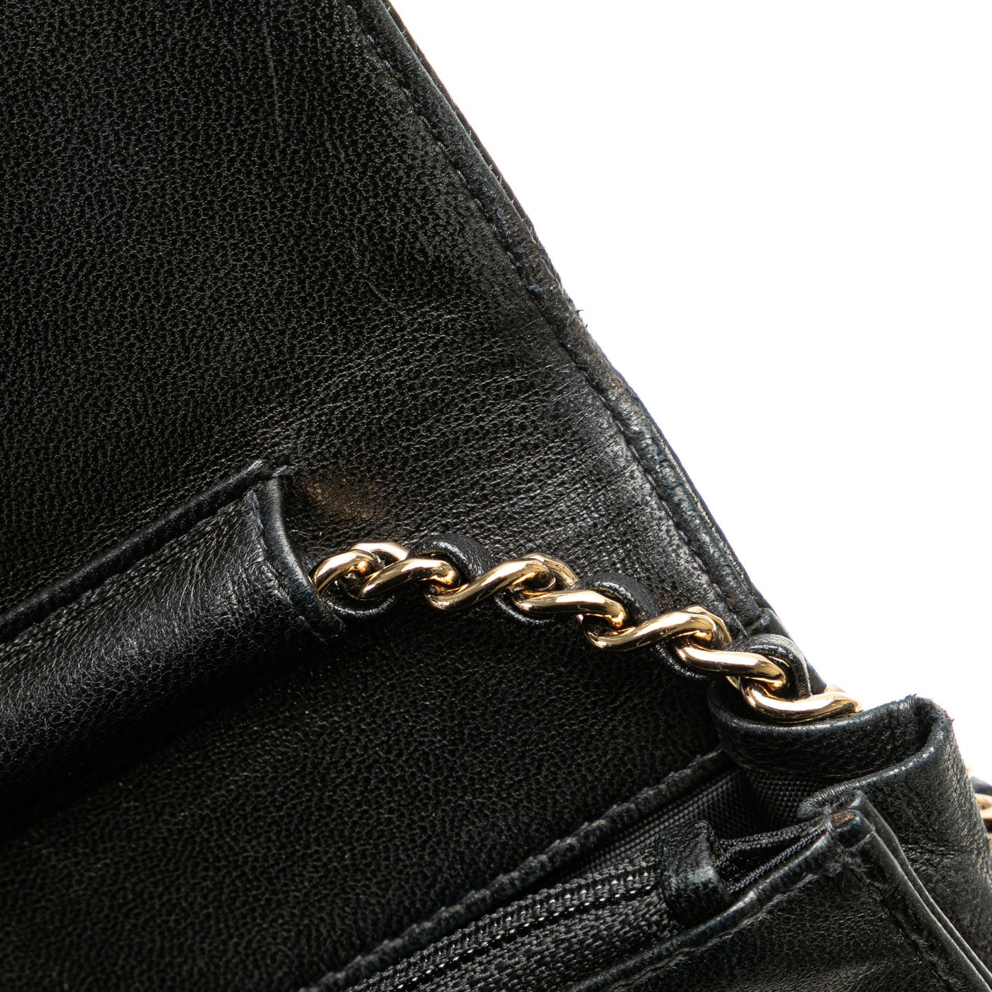 Chanel CC Caviar Wallet on Chain Black