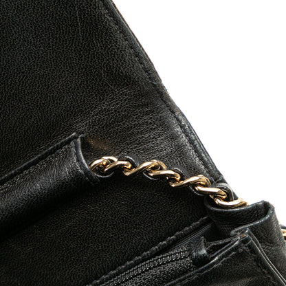Chanel CC Caviar Wallet on Chain Black