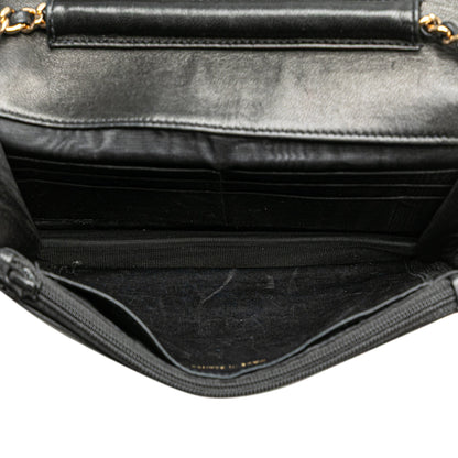 Chanel CC Caviar Wallet on Chain Black