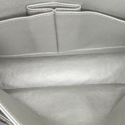 Chanel Medium Classic Nylon Cat Emoticon Double Flap White