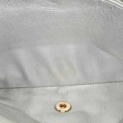 Chanel Medium Classic Nylon Cat Emoticon Double Flap White