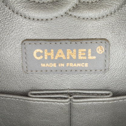 Chanel Medium Classic Nylon Cat Emoticon Double Flap White
