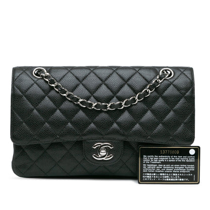 Chanel Medium Classic Caviar Double Flap Black