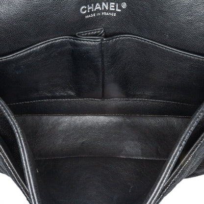 Chanel Medium Classic Caviar Double Flap Black