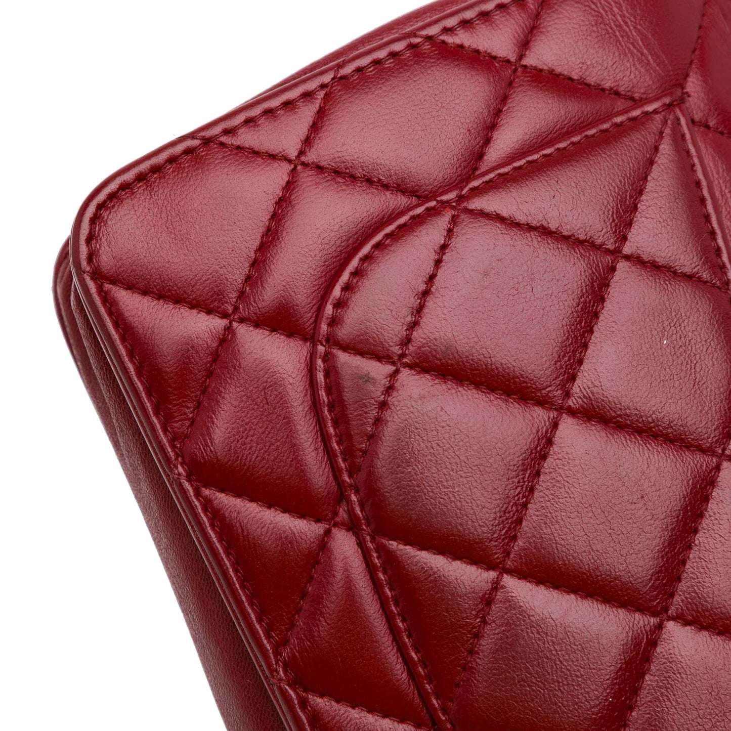 Chanel Classic Lambskin Wallet on Chain Red