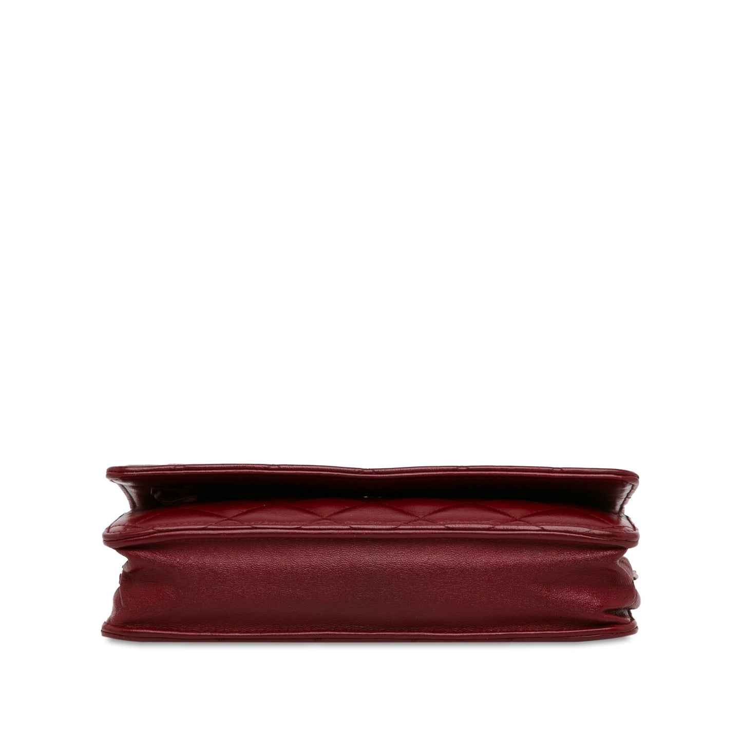 Chanel Classic Lambskin Wallet on Chain Red