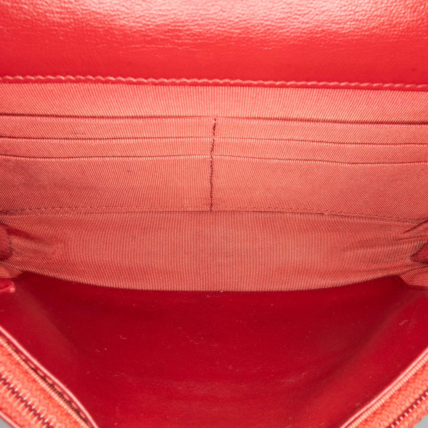 Chanel Classic Lambskin Wallet on Chain Red