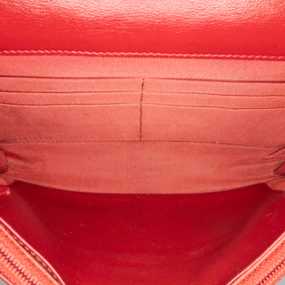 Chanel Classic Lambskin Wallet on Chain Red