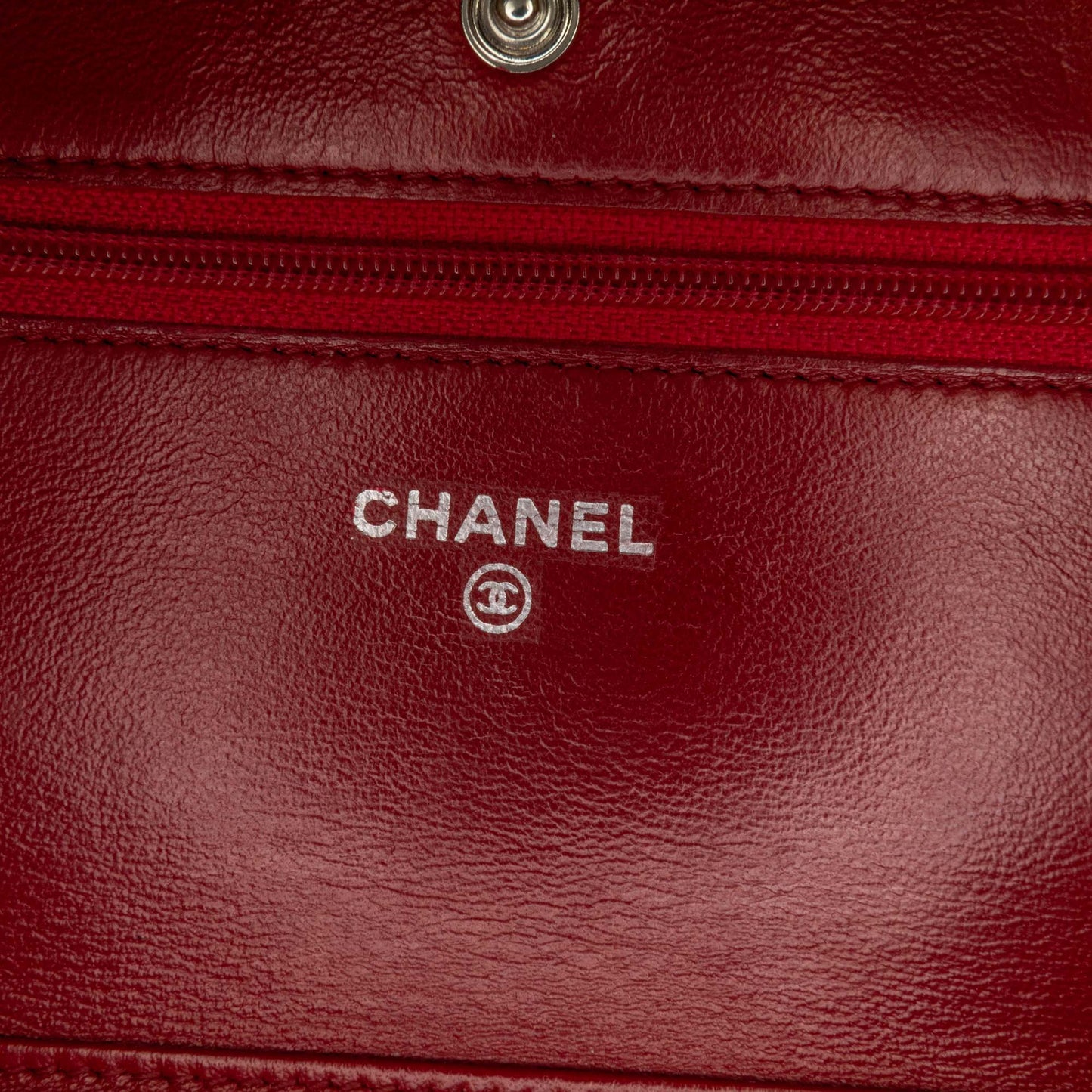 Chanel Classic Lambskin Wallet on Chain Red