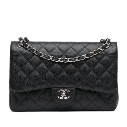 Chanel Jumbo Classic Caviar Double Flap Black