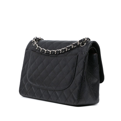 Chanel Jumbo Classic Caviar Double Flap Black