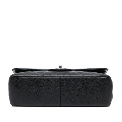 Chanel Jumbo Classic Caviar Double Flap Black