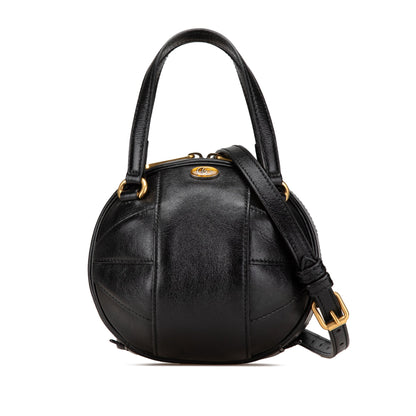 Gucci Mini Leather Water Buffalo Tifosa Basketball Bag Black