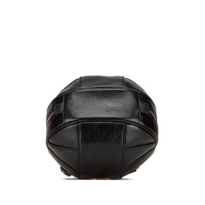 Gucci Mini Leather Water Buffalo Tifosa Basketball Bag Black