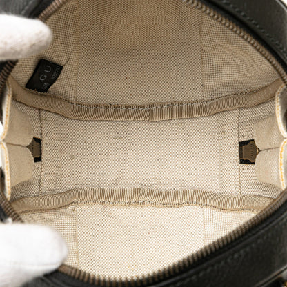 Gucci Mini Leather Water Buffalo Tifosa Basketball Bag Black