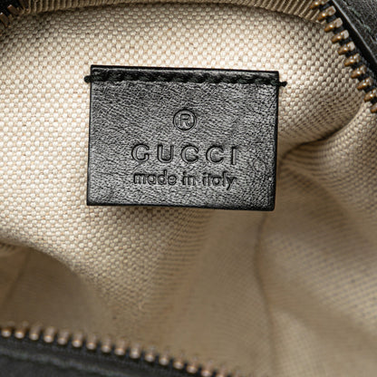 Gucci Mini Leather Water Buffalo Tifosa Basketball Bag Black