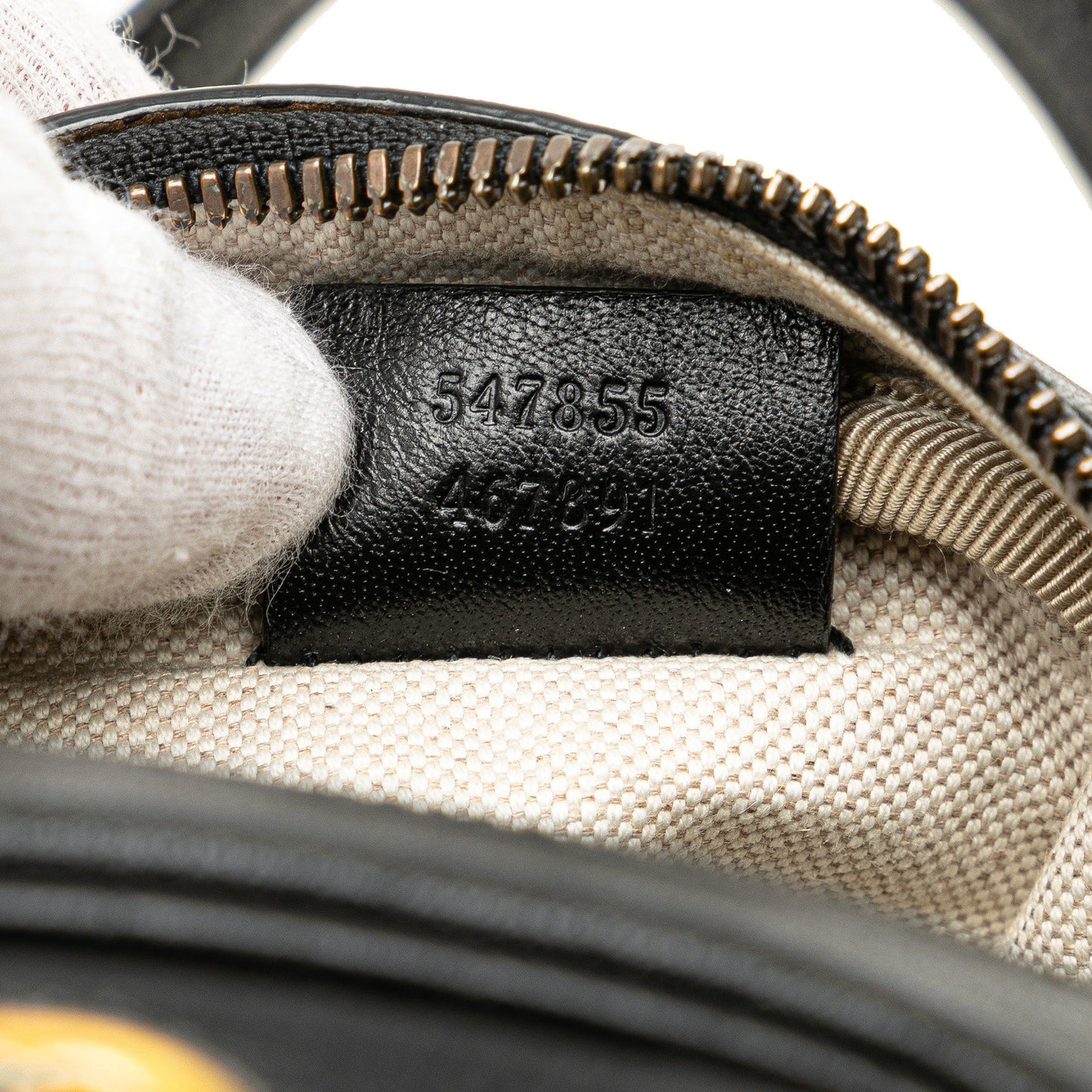 Gucci Mini Leather Water Buffalo Tifosa Basketball Bag Black