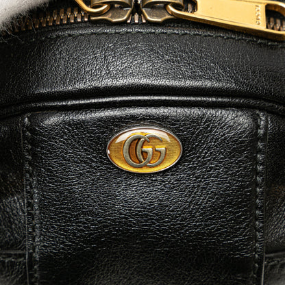 Gucci Mini Leather Water Buffalo Tifosa Basketball Bag Black