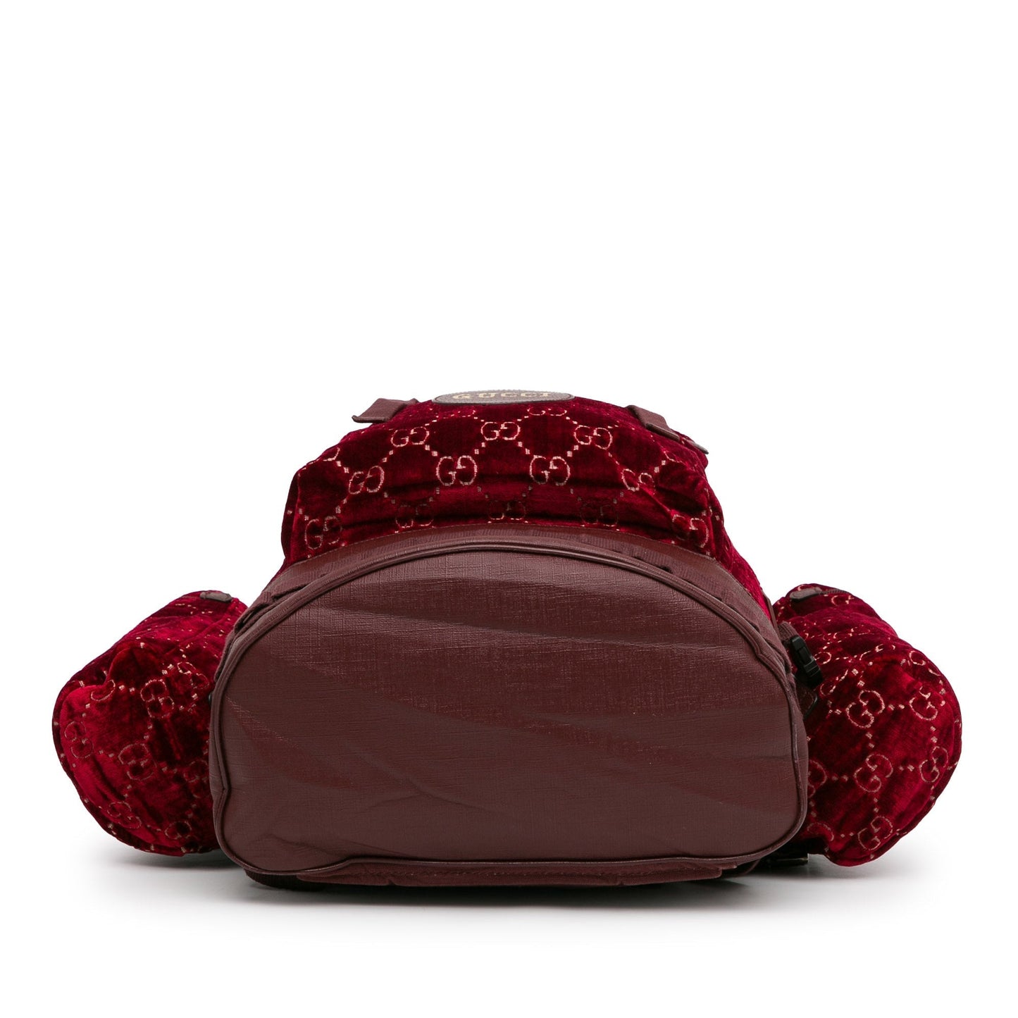 Gucci Large GG Velvet Heart Alpina Backpack Red