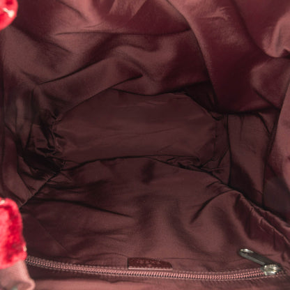 Gucci Large GG Velvet Heart Alpina Backpack Red