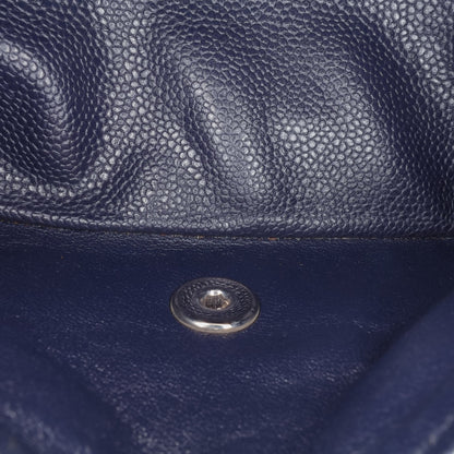 Chanel Medium Classic Caviar Double Flap Blue