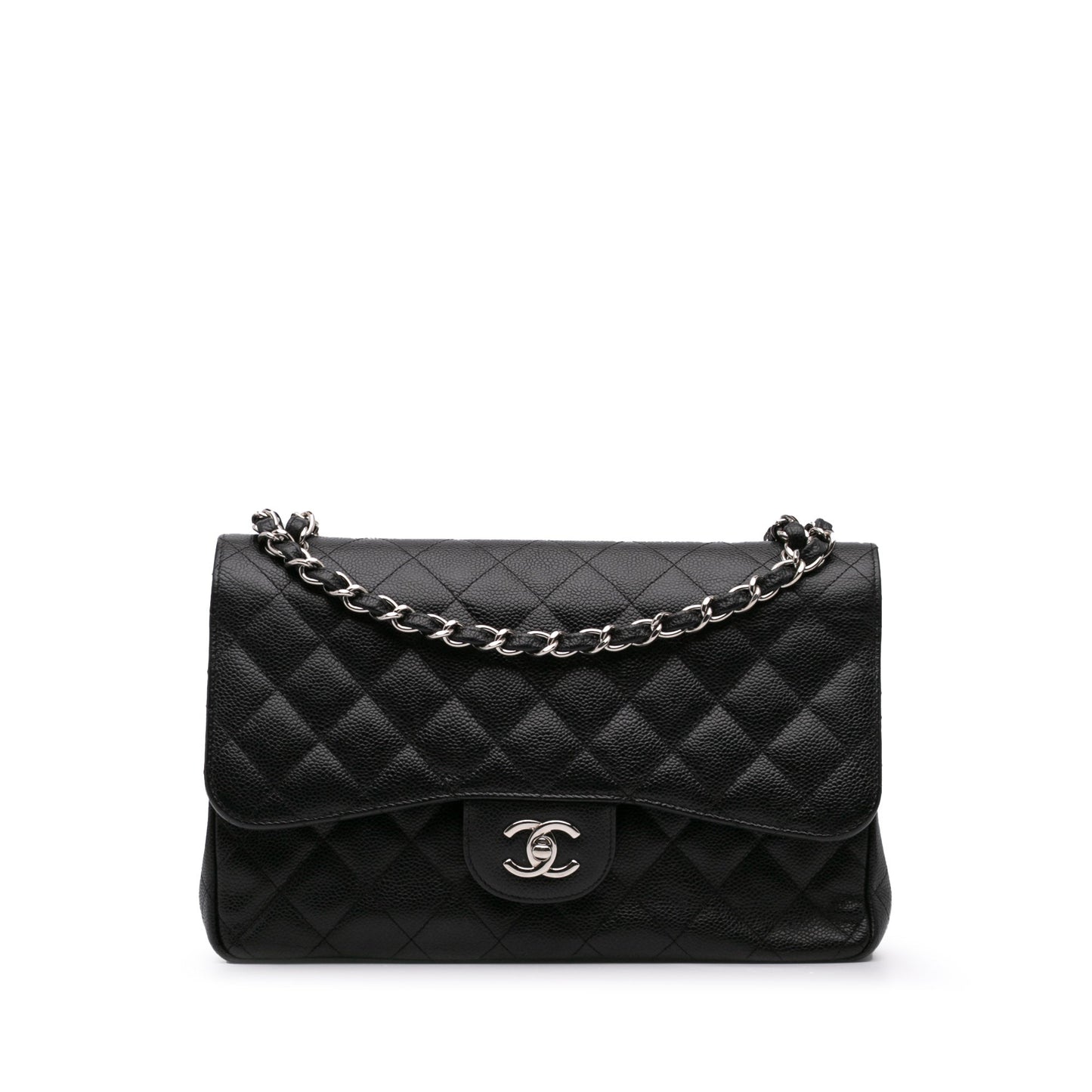 Chanel Jumbo Classic Caviar Double Flap Black