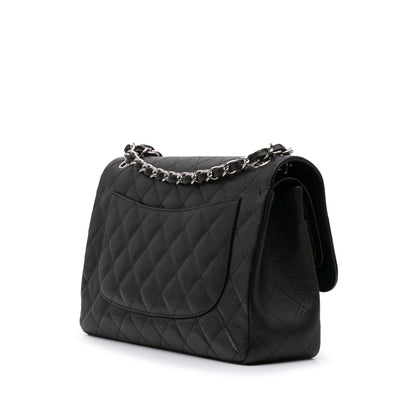 Chanel Jumbo Classic Caviar Double Flap Black