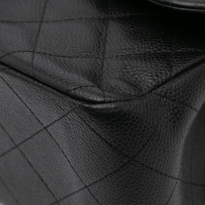 Chanel Jumbo Classic Caviar Double Flap Black