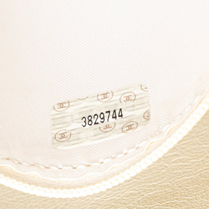 Chanel Quilted Caviar CC Camera Bag White