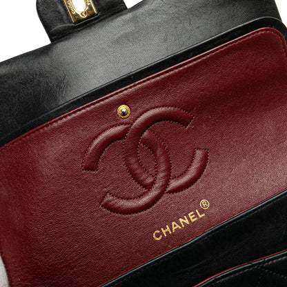Chanel Medium Classic Lambskin Double Flap Black