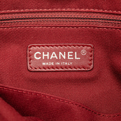 Chanel Mini Canvas Deauville Tote Red
