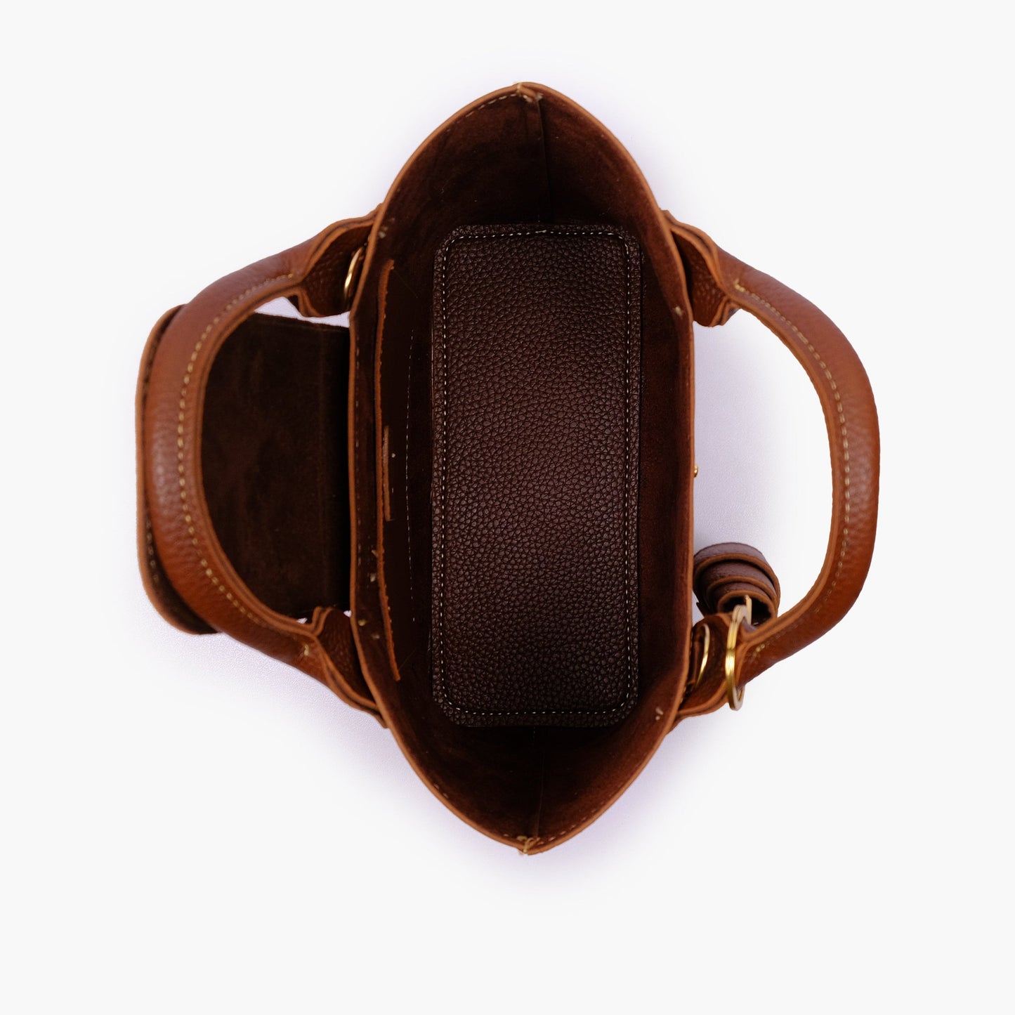Horse brown mini tote bag