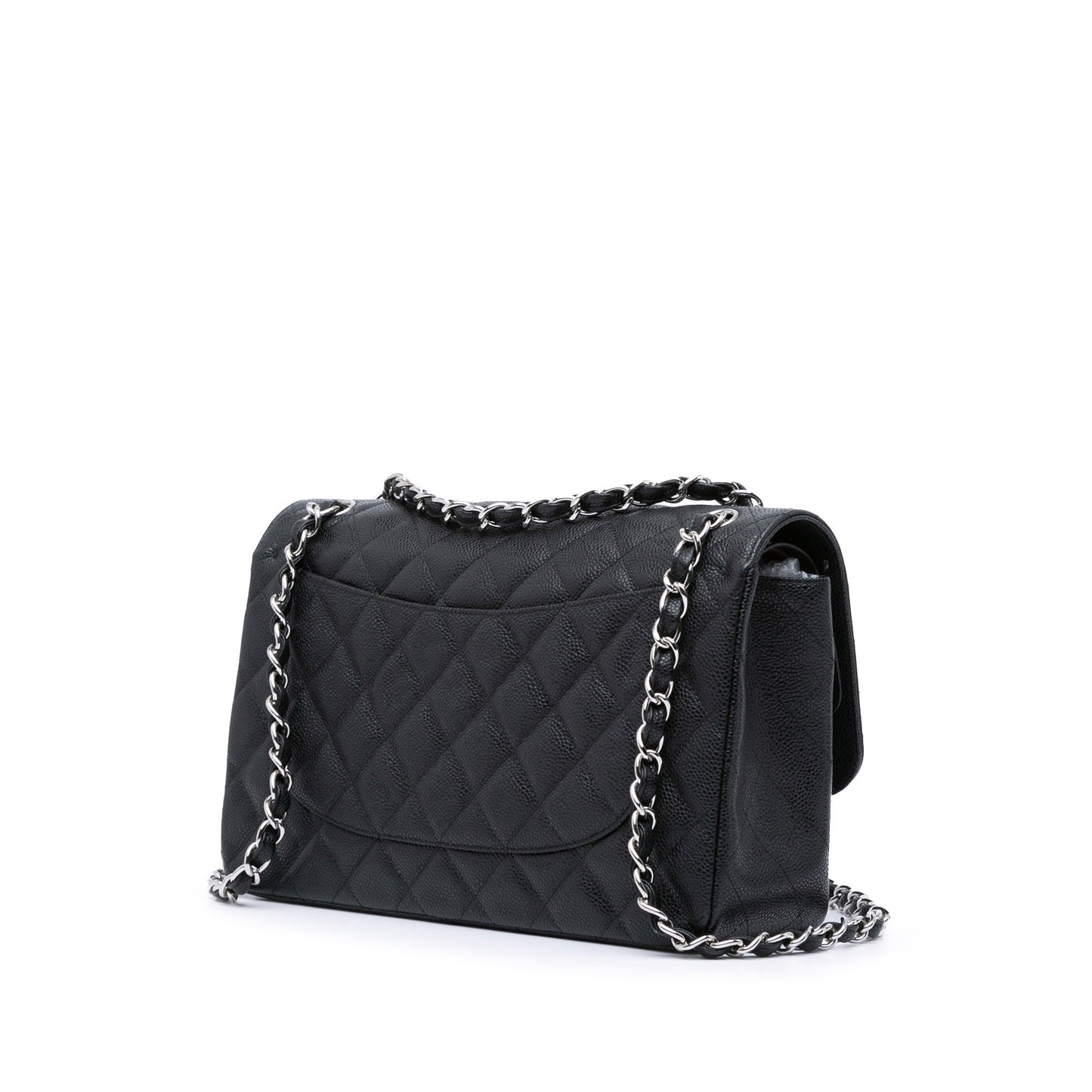 Chanel Jumbo Classic Caviar Double Flap Black