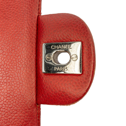 Chanel Medium Classic Caviar Double Flap Orange