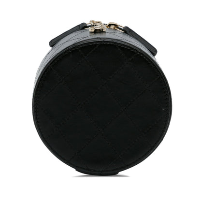 Chanel Mini CC Round Chain Vanity Bag Black