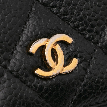 Chanel CC Caviar Bifold Wallet Black