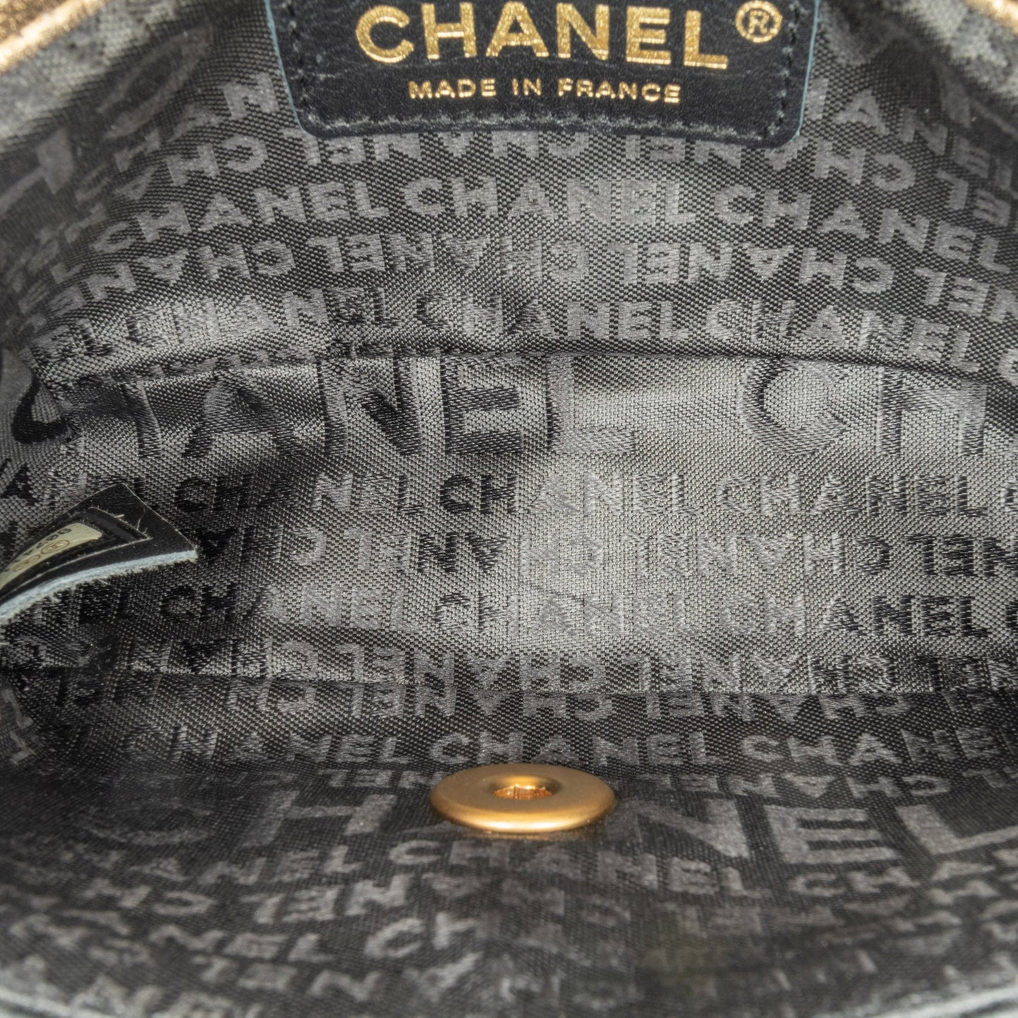 Chanel Extra Mini Quilted Satin Flap Black