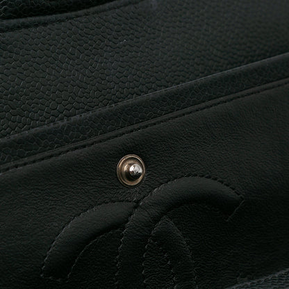 Chanel Medium Classic Caviar Double Flap Black