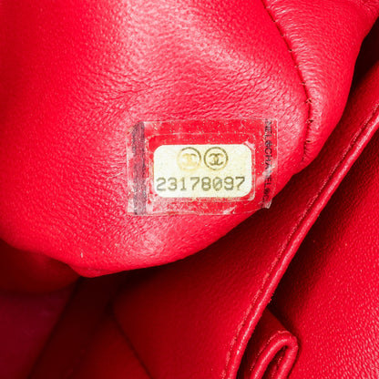 Chanel Medium Classic Lambskin Double Flap Red