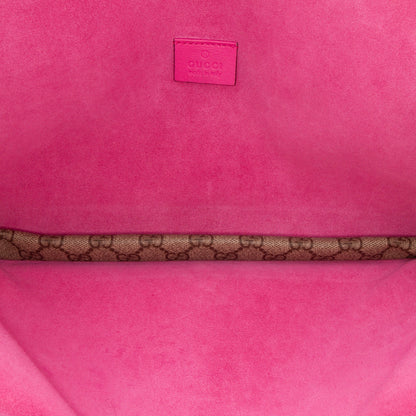 Gucci GG Supreme Dionysus Clutch Brown