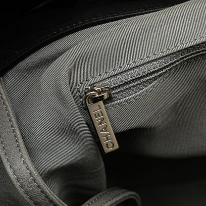 Chanel Paris-Byzance Tweed On Stitch Shoulder Bag Black