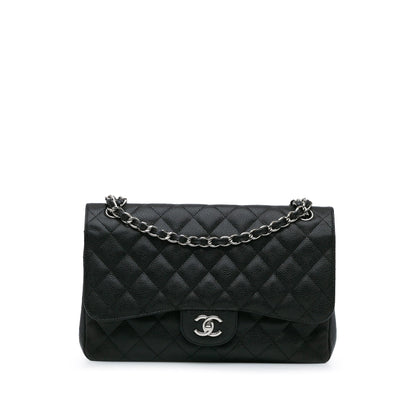 Chanel Jumbo Classic Caviar Double Flap Black