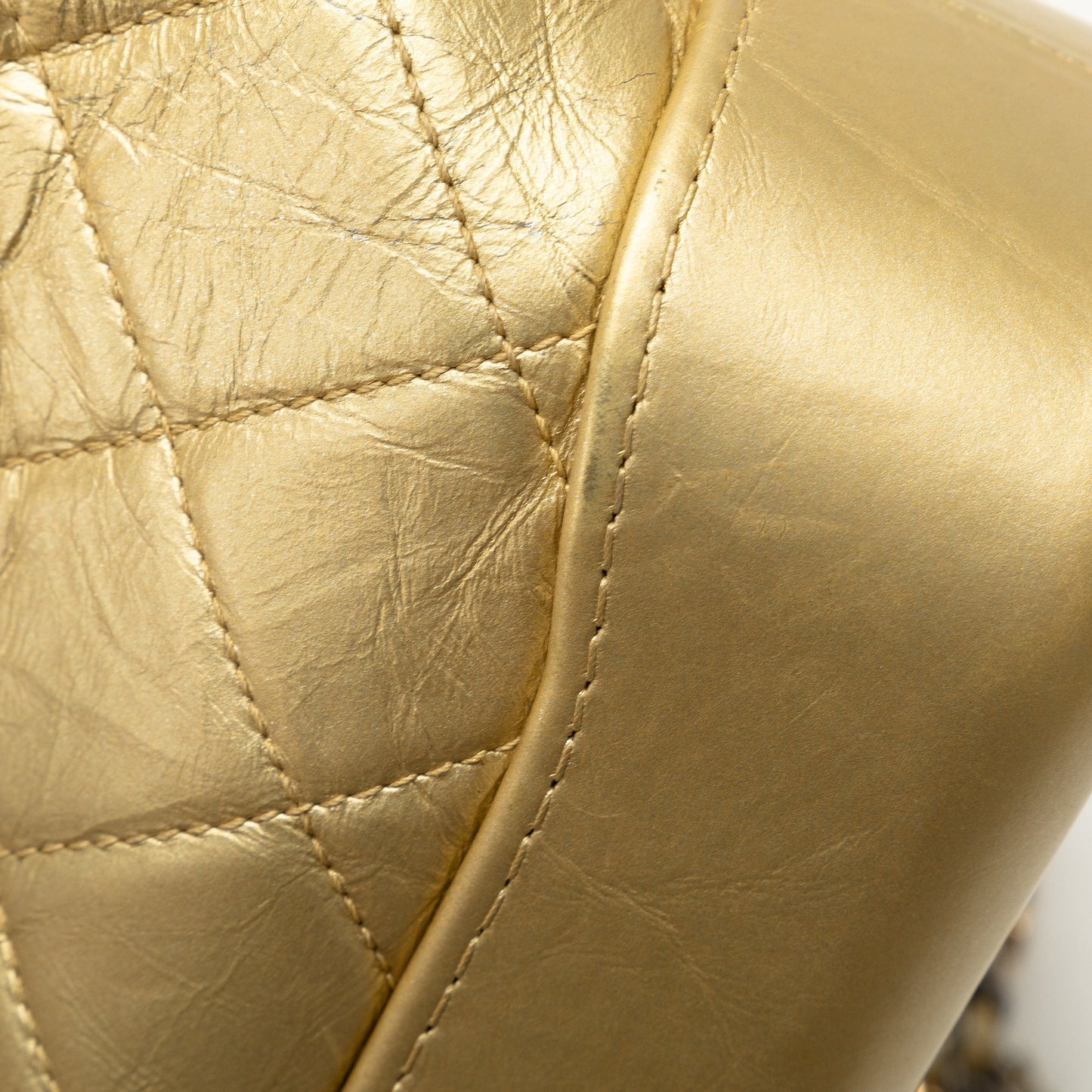 Chanel Small Metallic Lambskin Gabrielle Crossbody Gold