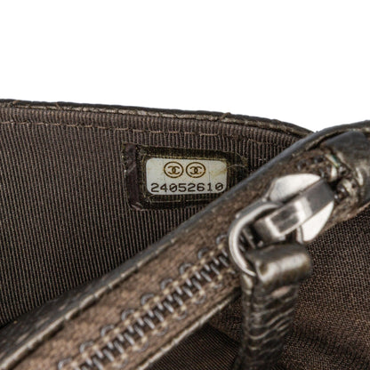 Chanel CC Quilted Caviar Wallet on Chain Black
