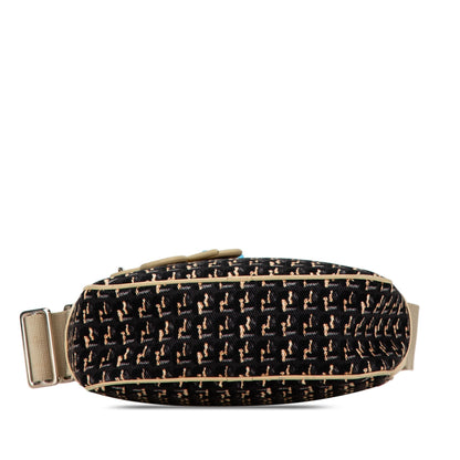 Chanel Canvas Lucky Clover Camera Bag Black