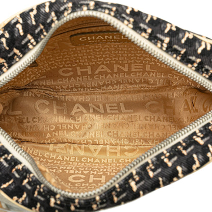 Chanel Canvas Lucky Clover Camera Bag Black
