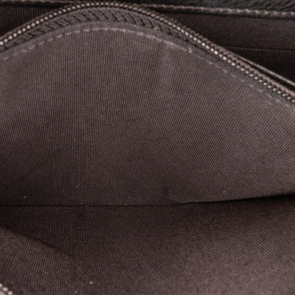 Chanel Studded Leather Wallet on Chain Black