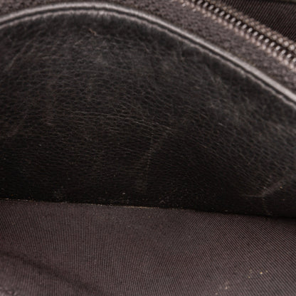Chanel Studded Leather Wallet on Chain Black