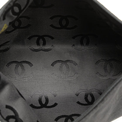 Chanel CC Wild Stitch Lambskin Handbag Black
