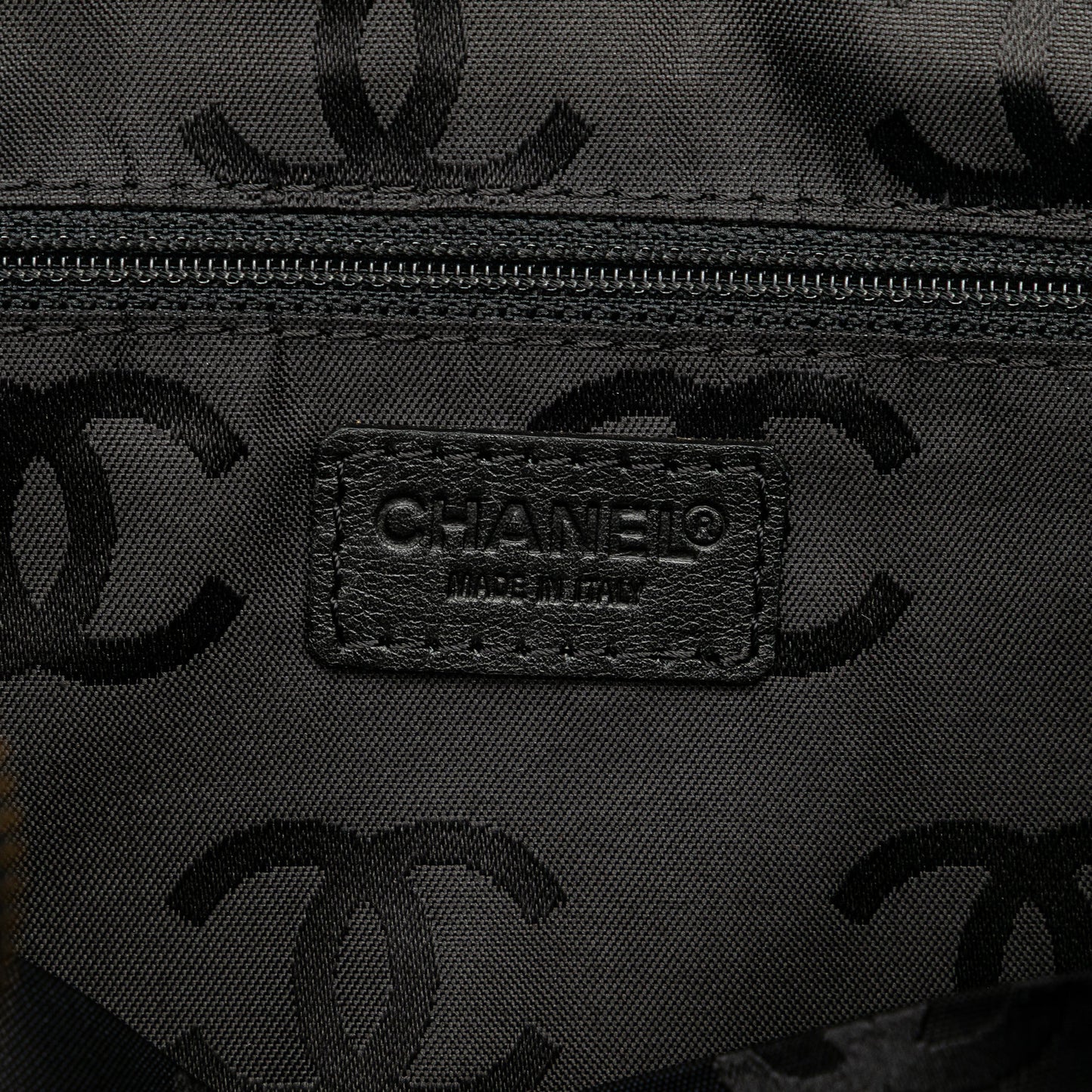 Chanel CC Wild Stitch Lambskin Handbag Black